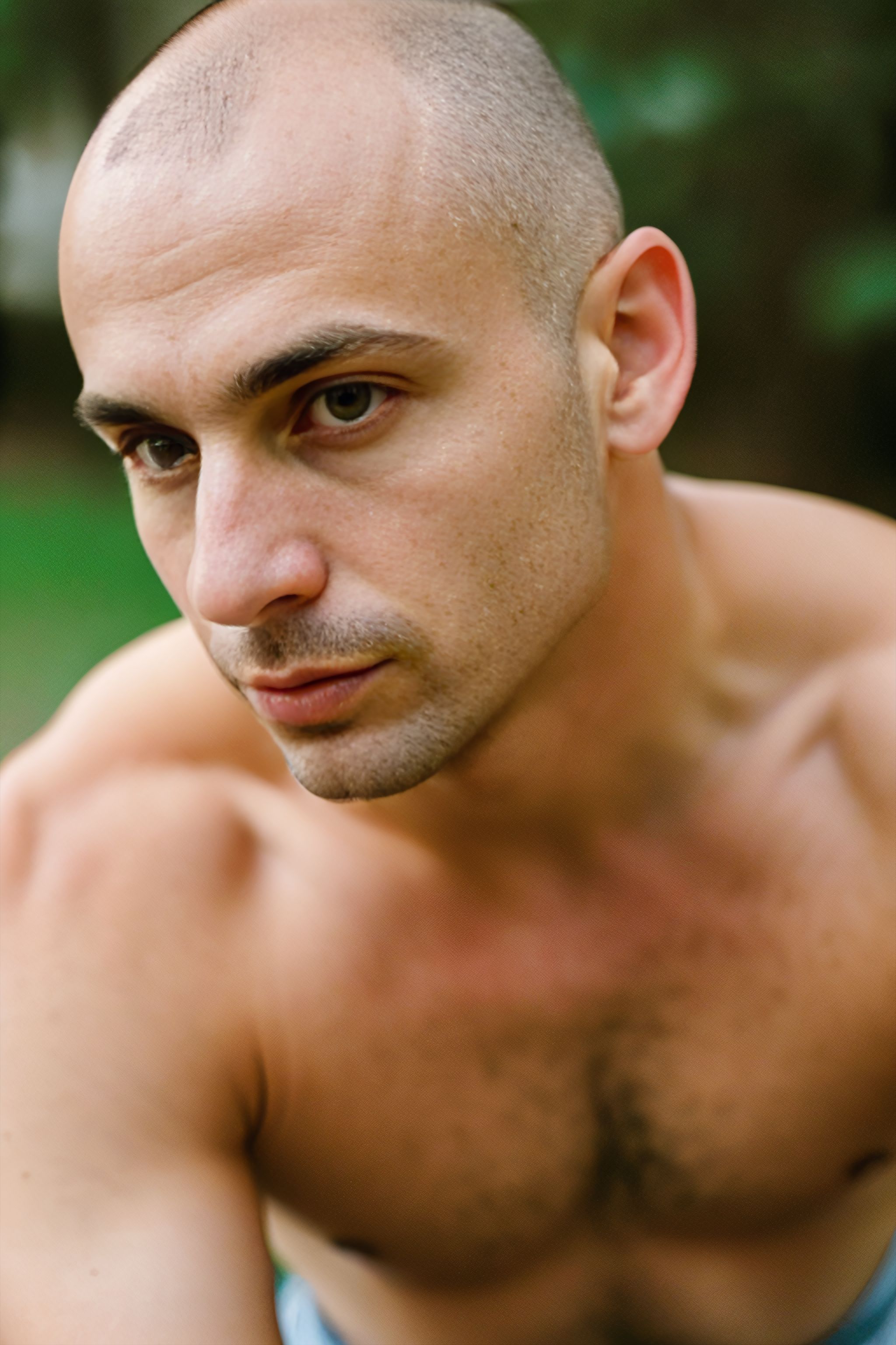 Portrait generated with Stable Diffusion.